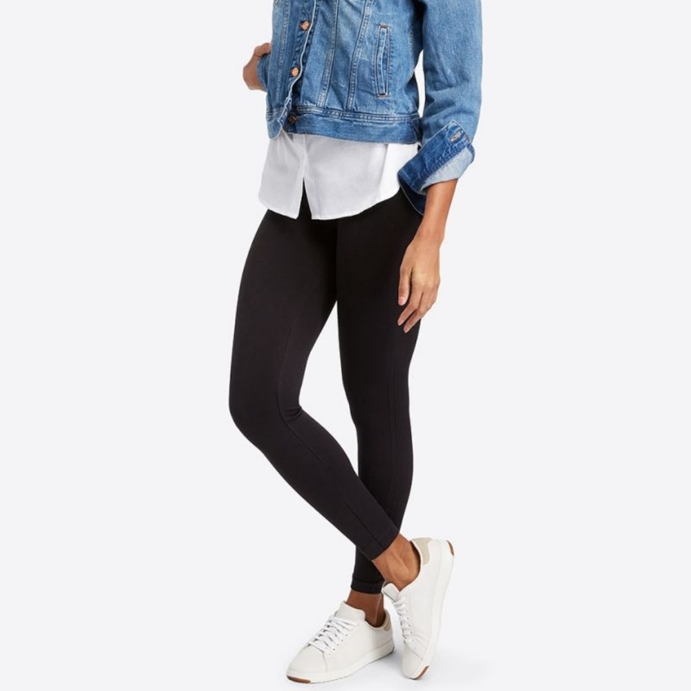 SPANX LAMN black full length seamless leggings